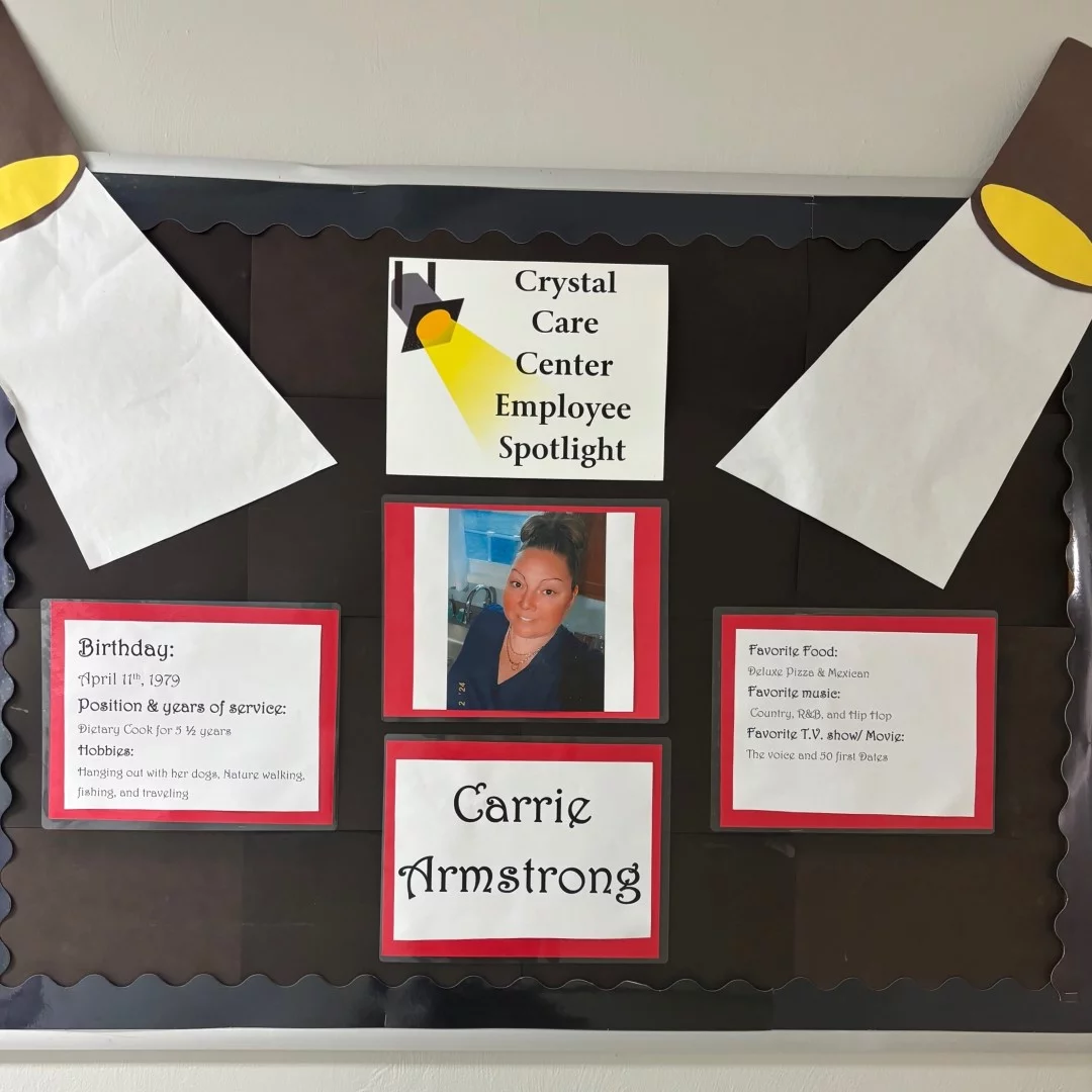 crystal care march 2024 employee spotlight